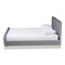 Baxton Studio Nami Modern Glam and Luxe Light Grey Velvet Fabric and Gold Finished King Size Platform Bed 174-11183-Zoro - alternate 6